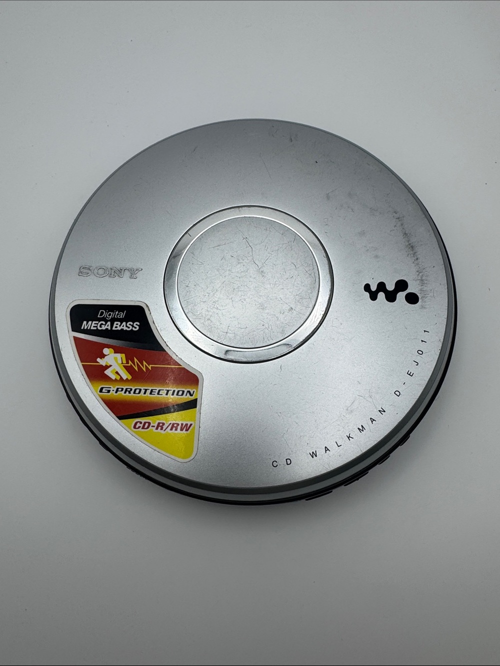 Vtg Sony Walkman D-EJ011 Portable CD Player Silver G-Protection Untested
